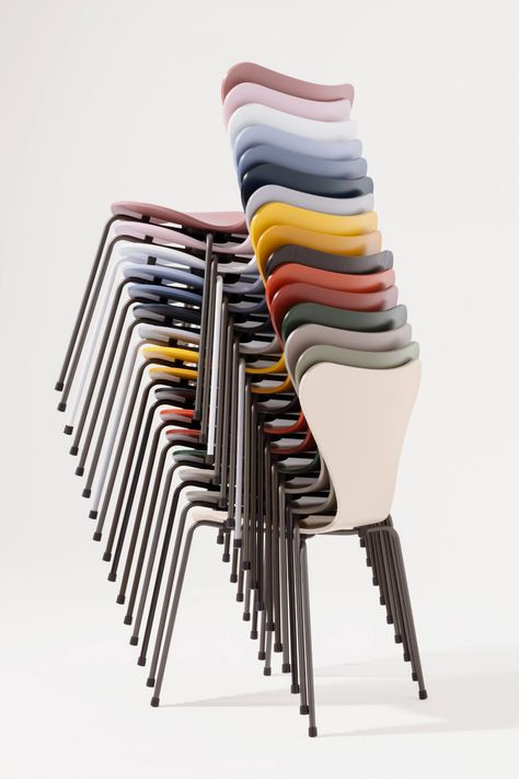 Fritz Hansen launches Arne Jacobsen chairs in 16 new colours Carla Sozzani, Series 7 Chair, Arne Jacobsen Chair, Ant Chair, Plywood Design, Plywood Chair, Chair Parts, Chair Designs, Iconic Chairs