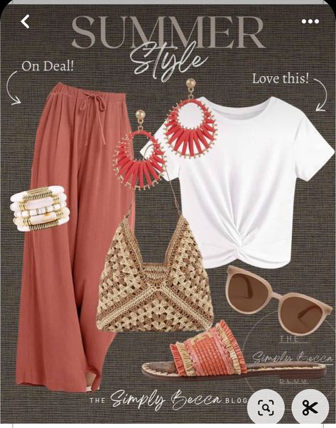 Look Hippie Chic, Look Boho Chic, Boho Style Outfits, Casual Day Outfits, Casual Chic Outfit, Looks Chic, Summer Fashion Outfits, Mode Inspiration, Outfits Casuales