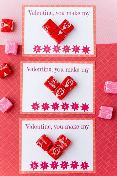 Free Printable Starburst Valentines - Play Party Plan Starburst Valentine, Teacher Appreciation Week Ideas, Appreciation Week Ideas, Free Printable Valentines Cards, Apples To Apples, Printable Valentines Day Cards, Printable Valentines Cards, Free Printable Cards, Target Gift Cards