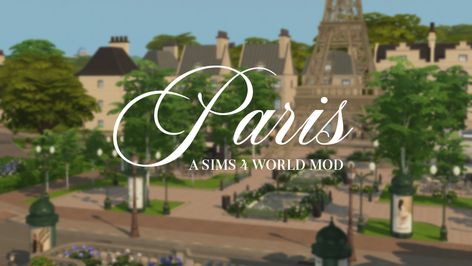 Sims 4 Paris, The Sims 4 Lots, Paris Inspired, Beautiful Paris, Paris Map, Sims 4 Collections, Beautiful Streets, Cc Sims, Paris City