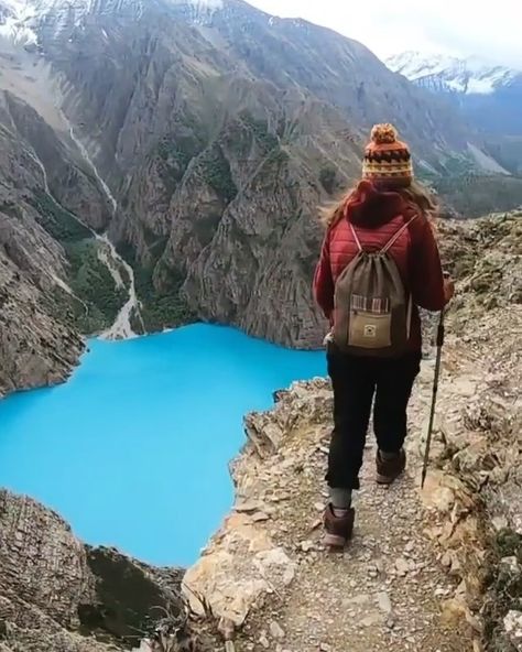 2,544 Likes, 32 Comments - WONDERLUST COLLECTIVE (@wonderlustcollective) on Instagram: “⠀ Hiking around Phoksundo Lake in the breathtaking Nepali Himalayas 😍 Are the Himalayas on your…” Phoksundo Lake, The Himalayas, Vacation Places, Nepal, Hiking, Lake, Wonder, Natural Landmarks, Travel