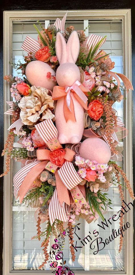 Easter Wreath Craft, Spring Swag, Easter Swags, Floral Door Wreaths, Easter Home Decor, Designer Board, Holiday Wreaths Diy, Custom Wreath, Easter Spring Wreath