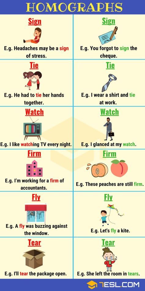 List of 150+ Common Homographs in English (With Examples) - 7 E S L Homographs Examples, Homophones Words, English Learning Spoken, English Vocab, English Verbs, Learn English Grammar, English Language Teaching, English Writing Skills, Learn English Vocabulary