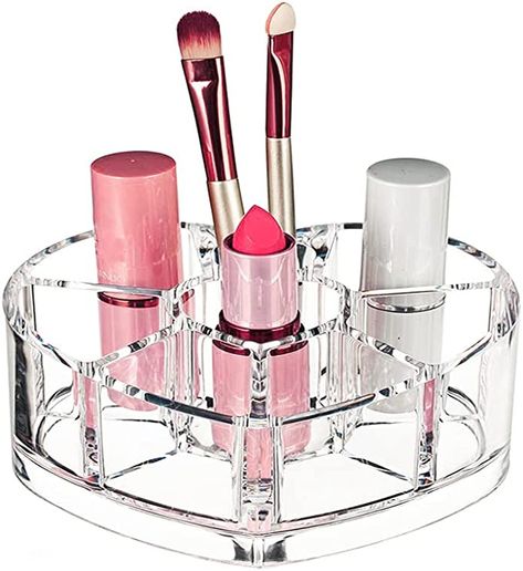 Amazon.com: DIFENLUN heart-shaped transparent acrylic skincare organizer, lipstick organizer, multifunctional desktop stationery storage tray for bathroom/medicine cabinet/toilet countertop : Home & Kitchen Toilet Countertop, Skincare Organizer, Tray For Bathroom, Bathroom Countertop Organizer, Lipstick Organizer, Countertop Organizer, Bathroom Tray, Bathroom Countertop, Skincare Organization