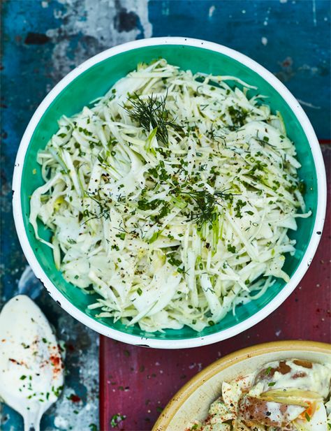 We don't want to give anything away but this fennel, pear and apple slaw with buttermilk dressing is a real game changer... Buttermilk Dressing Recipe, Pear Slaw, Sizzling Recipe, Fennel Slaw, Ginger Pear, Veggie Ideas, Buttermilk Dressing, Apple Slaw, Pear Salad