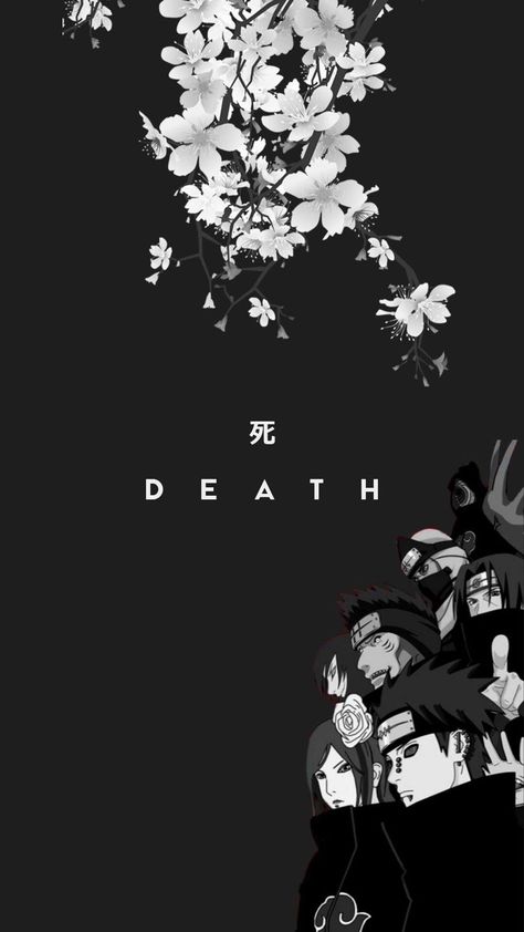 Naruto Wallpapers, Wallpaper Aesthetic, Naruto, Wallpapers, Black And White, Iphone, Flowers, Anime, White