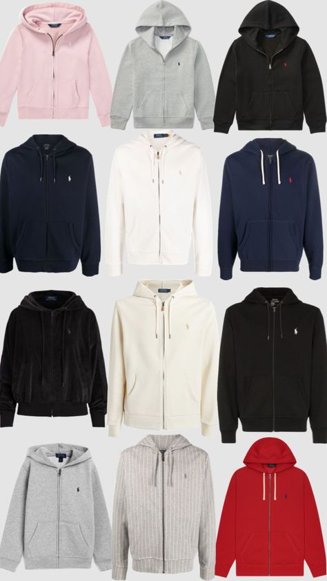 All Ralph Lauren zip hoodies #ralphlauren #hoodies Ralph Laurent, Ralph Lauren Zip, Drippy Outfit, Ralph Lauren Hoodie, Zip Hoodies, Zip Hoodie, Zip Ups, Ralph Lauren, Clothes