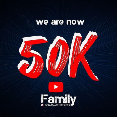 Thank you 50k subscribers and followers ... | Premium Vector #Freepik #vector #thank-you #thank-you-card #youtube-banner #subscribers Youtube 50k Subscribers, 50k Subscribers Youtube, 50 K Followers, 50k Subscribers, January Moodboard, Youtube Followers, Youtube Poster, Happy Holi Photo, Youtube Family