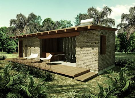 Casas de adobe: diseños y construcción | homify Super Adobe, Cabin In The Mountains, Cob House, Natural Building, Mountain Cabin, Small House Design, Image House, Container House, Outdoor Bed