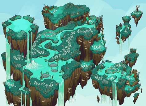 Minecraft Floating Island Tutorial, Minecraft Sky Island Ideas, Minecraft Floating Island Ideas, Floating Islands Minecraft, Floating Island Illustration, Minecraft Sky Island, Floating Island Art, Floating Islands Fantasy Art, Floating Island Minecraft