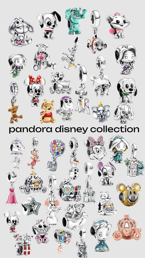 #pandora #collection #disney #pandorabracelet #pandoracharms #pandoradisney Pandora Disney Collection, Disney Pandora Bracelet, Pandora Bracelet Charms Ideas, Pandora Charms Disney, Pandora Bracelet Designs, Pandora Collection, Disney Bracelet, Disney Charms, Pandora Disney