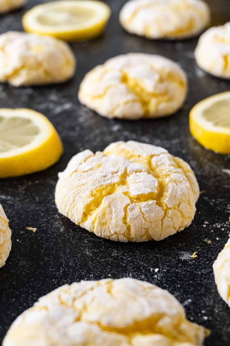 This lemon cookie recipe is quick, easy to make, and so delicious! Refreshing, soft, and fluffy- the perfect lemon cookie! Pin now and save for later! Want the best easy lemon cookie recipe? Sweet and lemony, dusted in powdered sugar, and beautifully soft- then you are in the right place. Perfect to give you all... Read More The post Lemon Cookie Recipe appeared first on A Table Full Of Joy. Lemon Cake Cookies, Easy Lemon Cake, Lemon Cake Mix Cookies, Lemon Cake Easy, Lemon Bars Easy, Lemon Crinkle Cookies, Lemon Cookies Recipes, Lemon Bars Recipe, Lemon Cake Mixes