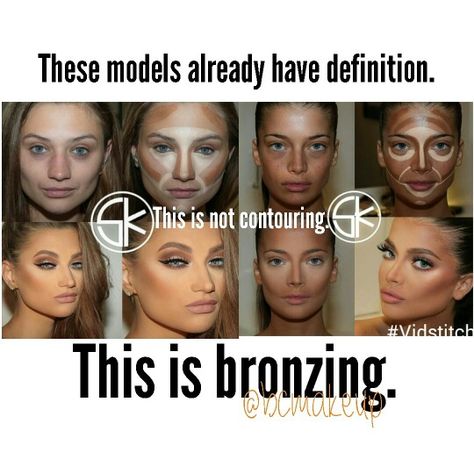 Contour vs bronzing Bronzer Vs Contour, Bronzer Tips, Beauty Stuff, Makeup Bags, Sun Kissed, Bronzer, Tips And Tricks, Hair Makeup, Shades