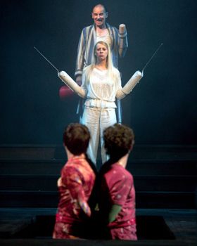 Right before killing Chiron & Demetrius. Love this image. Titus Andronicus, William Shakespeare, Love This, The Globe, Globe, Concert, Quick Saves