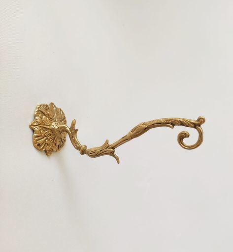 Planter Hanger, Plant Bracket, Brass Wall Hook, Whimsical Home, Wall Rack, Hook Wall, Dream Room Inspiration, Room Makeover Inspiration, Brass Wall