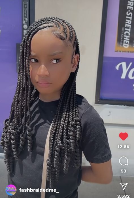 Hair For Back To School Black Braids, Cute Hair With Braids, Cute And Easy Braided Hairstyles Black, Cute Hairstyles For Back To School Black, Cornrows Ideas For Kids, Full Cornrow Hairstyles, Half Up Down Braided Hairstyles Kids, Cute And Quick Hairstyles For School, Fast Braid Hairstyles