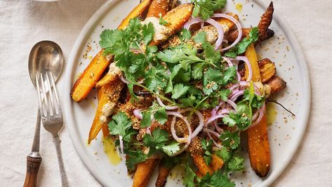 The Agrarian Kitchen's roast carrots with hemp seeds recipe | Gourmet Traveller Hemp Seed Recipes, Roast Carrots, Roasted Carrot Salad, Christmas Side, Christmas Sides, Christmas Side Dishes, Kitchen S, Whole Roasted Cauliflower, Carrot Recipes