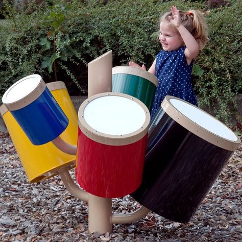 Musical Playground Equipment, Outdoor Playground Activities, Playground Toys For School, Music Garden Outdoor, Elementary School Playground Ideas, Outdoor Playground Equipment, Playground Ideas Preschool, Infant Playground, Playground Equipment Diy