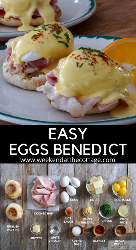 Benedict Breakfast Ideas, Over Easy Egg Breakfast Ideas, Best Eggs Breakfast, Best Easy Breakfast Ideas, How To Make Eggs Benedict, Eggs For Breakfast Ideas, Easy Breakfast Ideas Videos, Egg Ideas Breakfast, Dinner Ideas With Eggs