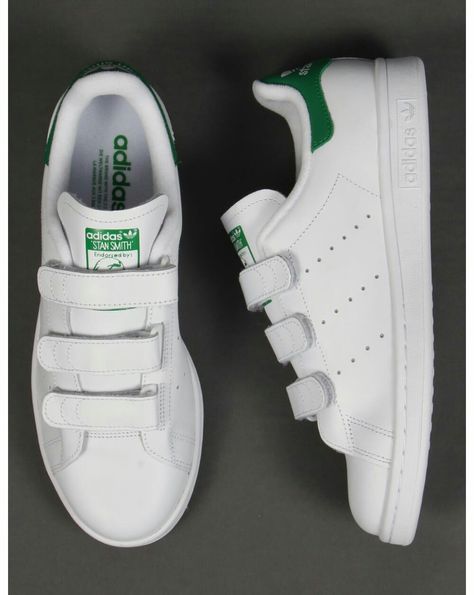 The adidas Originals Stan Smith CF Releases Green Adidas Originals, Adidas Sneakers, Adidas, Sneakers, Green, Closet, Quick Saves