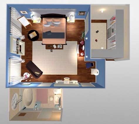 Blair Waldorf House Plan, Blair Waldorf Bed, Audrey Hope Room, Blair Waldorf Bathroom, Bedroom Birds Eye View, Blair Waldorf House, Blair Waldorf Room Aesthetic, Blair Waldorf Apartment, Gossip Girl Room