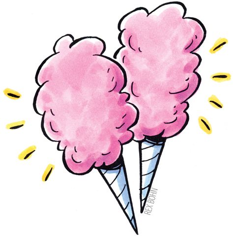 Homemade Cotton Candy, Candy Cottage, Fair Foods, Small Birthday Parties, Candy Drawing, Candy Images, Candy Clipart, Jessie Reyez, Baked Breads