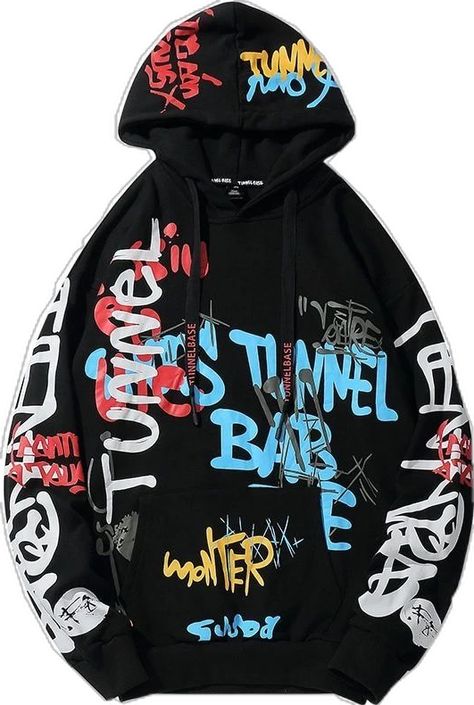 Streetwear Hoodie Design, Graffiti Hoodie, Look Kylie Jenner, Streetwear Hoodie, Harajuku Streetwear, Japanese Streetwear, Painted Clothes, Mens Street Style, Hoodie Design