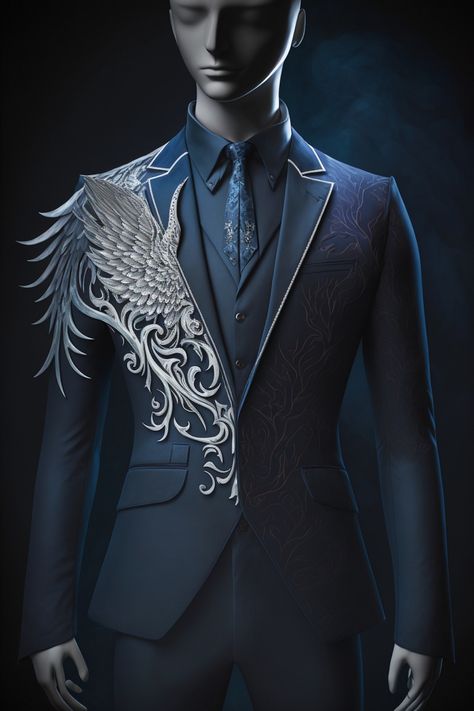 Fantasy Suit Design, Fantasy Suits Male, Adventure Clothing Men, Masquerade Ball Outfit, God Clothes, Tale Dress, Prom For Guys, Pisces Zodiac Sign, Met Gala Outfits