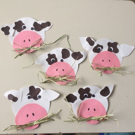 Cow Toddler Craft, Cow Crafts For Preschoolers, Barn Crafts Preschool, Cow Art For Toddlers, Farm Arts And Crafts Preschool, Cow Arts And Crafts, Cow Art Preschool, Cow Preschool Craft, Cow Activities For Toddlers