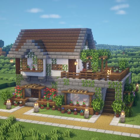 Chalet Minecraft, Minecraft Hus, Minecraft Cool, Mansion Minecraft, Survival Minecraft, Cottage Minecraft, Construction Minecraft, Case Minecraft, Mc Builds