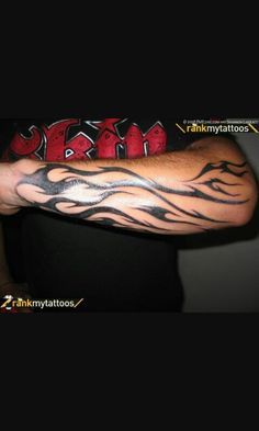 Black  flames tattoo Fire Sleeve Tattoo, Arm Tattoos With Meaning, Hot Rod Tattoo, Unique Half Sleeve Tattoos, Fire Fighter Tattoos, Flame Tattoos, Tattoo Inspiration Men, Forearm Tattoo Design, Fire Tattoo