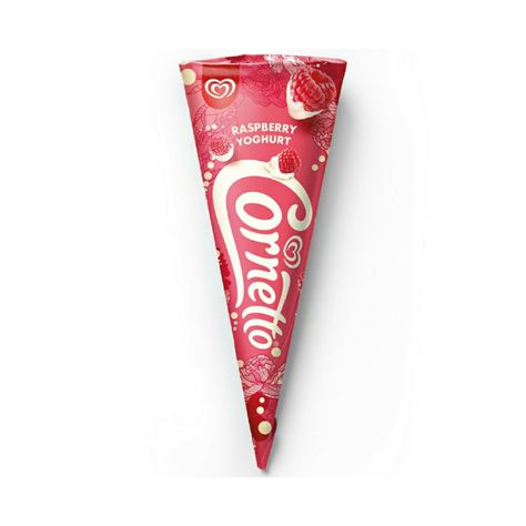 Cornetto Ice Cream, Cone Ice Cream, Ice Cream Cone, Sweet Tooth, Raspberry, Ice Cream, Cream, Tableware, Quick Saves