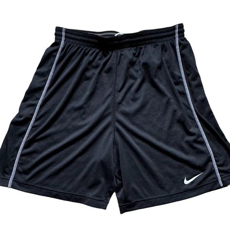 Nike Dri Fit Black Polyester Elastic Waist High Waist Athletic Soccer Shorts Size Medium, See Pictures For Measurements Excellent Pristine Condition, No Flaws Black Lightweight Sheer Fast Drying Polyester Material Features: Fast Drying Nike Dri Fit Material, White Contract Stitching, Elastic Waist With Drawstring Closure, High Waist, Longer Inseam (Soccer Length) Tags: High Waist Outdoor Athletic Soccer Black Dri Fit Lightweight Black Polyester Shorts Nike Dri Fit Grey Nike Shorts, Black Nike Shorts, Nike Pro Spandex, Nike Athletic Shorts, Soccer Shorts, Running Shorts Women, Nike Running Shorts, Shorts Nike, Nike Flex