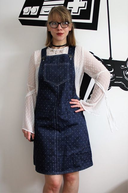 KnitWitsOwls: Dungaree Dress - Free Pattern Free Pinafore Dress Pattern, Pinafore Pattern Free, Pinafore Dress Pattern Free, Dungaree Dress Pattern, Diy Overall Dress, Dungaree Dresses, Dress Pattern Plus Size, Free Pinafore Pattern, Womens Pinafore Dress