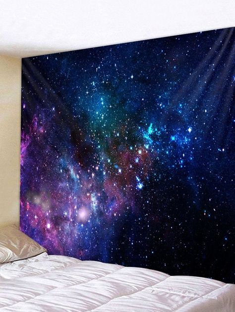 Galaxy Tapestry, Wall Blankets, Galaxy Bedroom, Galaxy Room, Wall Tapestry Bedroom, Colorful Galaxy, Cheap Wall Tapestries, Large Wall Murals, Tapestry Bedroom