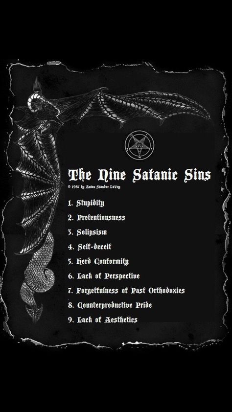 11 Rules Of Satanism, Rules Of Satanism, 11 Satanic Rules Of The Earth, Satanic Laws, Offerings To Baphomet, 7 Tenets Of Satanism, Lucifer Paganism, Demonology Aesthetic, Satanism Beliefs