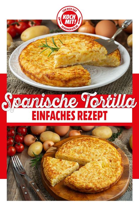 Dieses Rezept für spanische Tortilla ist genial, weil es lecker und super einfach ist. Alles, was du brauchst, sind Kartoffeln, Zwiebeln, Eier und Käse! Hast du diese vier Zutaten beisammen, kann es auch schon losgehen. Ob spanischer Abend oder gemütliche Brunch-Tafel – dieses Rezept für spanische Tortilla ist für zahlreiche Gelegenheiten ideal. Für den traditionellen Geschmack verwenden wir den spanischen Schafskäse Manchego. Spanish Tortilla Recipe, Cozy Brunch, Homemade Corn Tortillas, Sheep Cheese, Breakfast Tacos, Tacos Beef, Grass Fed Beef, Classic Dishes, Morning Food