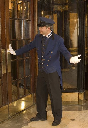 Charlie Redesign, Hotel Staff Uniform, Doorman Uniform, Bellhop Uniform, Conductor Outfit, Security Uniforms, Hotel Concierge, Velvet Room, Hotel Uniform