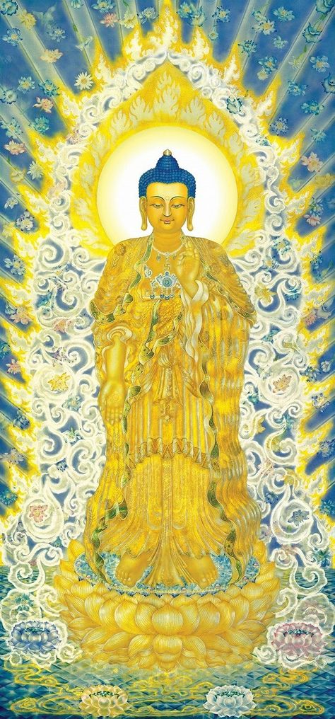 Amitabha Buddha, Siddhārtha Gautama, Gautama Buddha, Buddha Image, The Buddha, Buddha Art, Buddhist Art, Gods And Goddesses, Buddhism