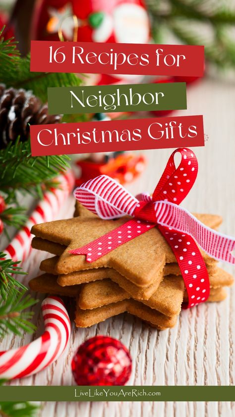 Growing up, my mom and I always made bread for our neighbors for Christmas. It was a tradition that instilled in me a respect and love for neighbors. Here are some fun and unique recipes you could make for neighbor Christmas gifts this year. Christmas Baking For Neighbors, Neighbor Gifts Christmas Simple, Christmas Cookies For Neighbors, Breads For Christmas Gifts, Cute Neighbor Christmas Gifts, Neighbor Food Gifts, Non Food Neighbor Christmas Gifts, Food Gifts For Neighbors, Cookies For Neighbors