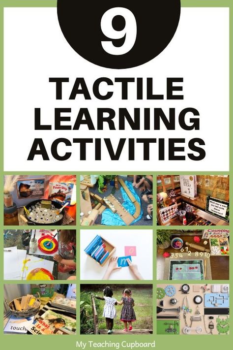 9 Tactile Learning Activities for the Kindergarten Classroom — My Teaching Cupboard Touchmath Activities, Learning Provocations, Kinesthetic Learning Activities, Play Based Classroom, Learning Intentions, Tactile Activities, Touch Math, Multi Sensory Learning, Kinesthetic Learning