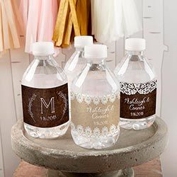 Personalized Water Bottle Labels - Rustic Charm Wedding ~ 31855NA Water Bottle Favors, Outdoor Beach Wedding, Personalized Water Bottle Labels, Wedding Water, Destination Wedding Favors, Water Bottle Labels Wedding, Wedding Water Bottles, Beverage Bar, Beach Wedding Guests