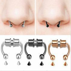 Magnetic Piercing, Magnetic Nose Ring, Faux Septum Ring, Piercing Clip, Faux Septum, Septum Nose Rings, Septum Rings, Horseshoe Ring, Fake Nose Rings