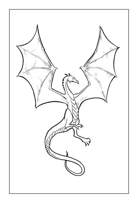 Dragon Coloring Pages Free Sketches Dragon, Simple Dragon Drawing, Cool Dragon Drawings, Sketches Videos, Easy Dragon Drawings, Dragon Coloring Pages, Realistic Dragon, Dragon Coloring, Casino Table