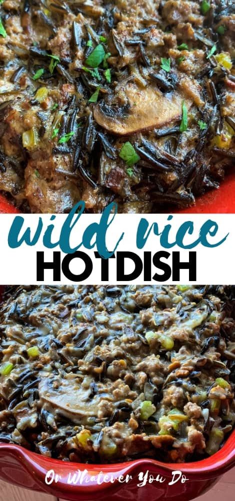 Wild Rice Hamburger Hotdish, Wild Rice Hot Dish Recipes, Hamburger Wild Rice Hotdish, Minnesota Wild Rice Hotdish, Minnesota Wild Rice Casserole, Instant Pot Wild Rice Casserole, Wild Rice Hotdish Minnesota, Wildrice Hotdish, Hamburger Wild Rice Casserole