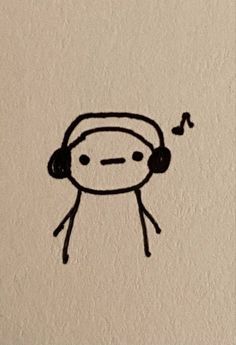 People Drawings Simple, Music Sketches Easy, Cute Little Drawings Easy, Doodle Person, Traditional Sketches, Cute Small Drawings, Small Doodle, Doodle Characters, Hand Doodles