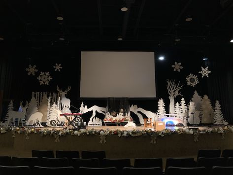 Christmas’19 Church Christmas Stage Design, Christmas Stage Decorations, Church Stage Decor, Christmas Stage Design, Church Christmas Decorations, Christmas Stage, Christmas Decorations Diy Crafts, Decor 2023, Christmas Photo Booth