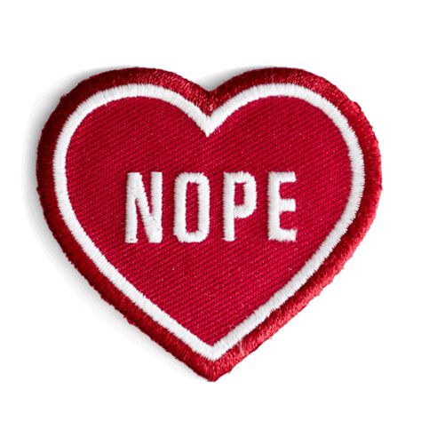 The Art Of Saying No. Tips + templates for turning people down at work. Roxanne Weasley, Life's Too Short, Heart Patch, Iron On Embroidered Patches, Heart Patches, Mom Tattoos, Patch Design, Red Aesthetic, Sew On Patches