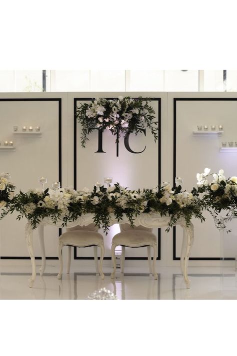 Black and White Chic Custom Backdrop Floral Wall Chiara Backdrop, Backdrop Floral, Backdrop Wall, Wedding Portfolio, White Chic, Custom Backdrop, Wedding Backdrop, Floral Wall, White Wedding