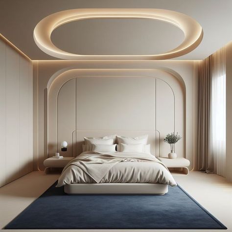 Bedroom Ideas For 4 People, Unique Bedroom Ceiling Ideas, New Ceiling Design Bedroom 2024, False Ceiling Design For Bedroom, Unique Bedroom Design, False Ceiling Bedroom, Luxury Bedroom Furniture, Bedroom Interior Design Luxury, Modern Luxury Bedroom